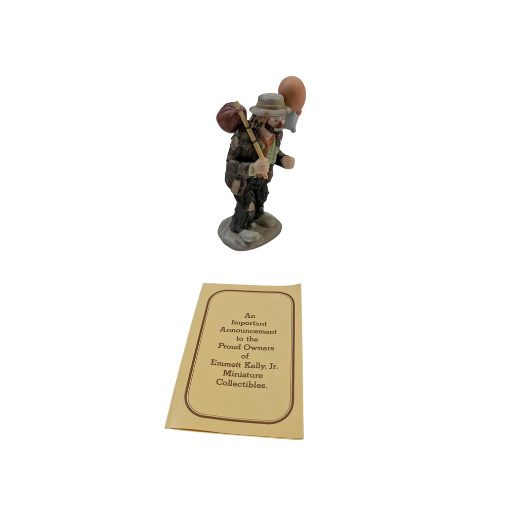 Emmett Kelly Jr Miniature Collection Flambro Weary Willie Clown Figurine 10008